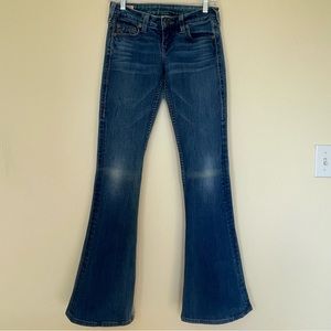 True Religion Medium Wash Carrie Flare Leg Jeans - Size 26